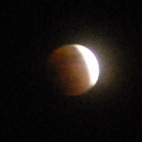 【皆既月食-2】赤い月