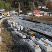 東日本大震災・復興支援リポート 「進む石巻線再開工事」