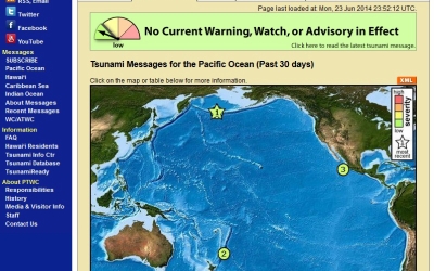 アリューシャン列島M8.0地震、太平洋津波警報センターは午前9時現在「警戒情報なし」