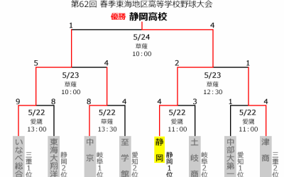 【東海大会】絶対王者静高、いなべ総合を4-1で破る！東海大会優勝！