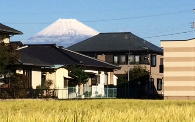 2014年の富士山初冠雪はきれいな雪化粧