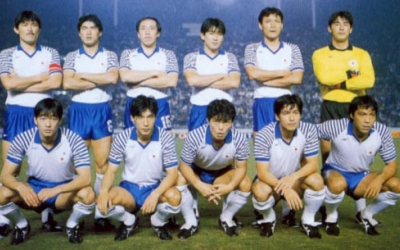 【サッカー日本代表】 歴代ユニフォーム大辞典 1987 《袖ボーダーモデル》