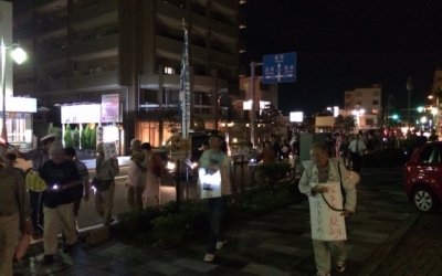日本中、あの町この町で上がる戦争法案反対の声。9月14日には静岡・三島でも