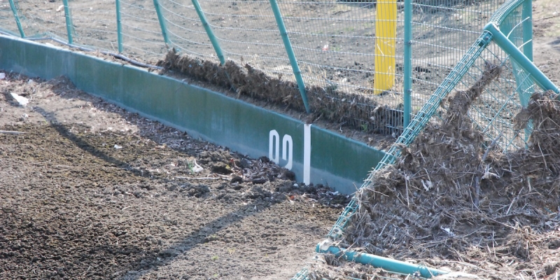 【岩泉・台風10号被害】土砂に埋まった野球場