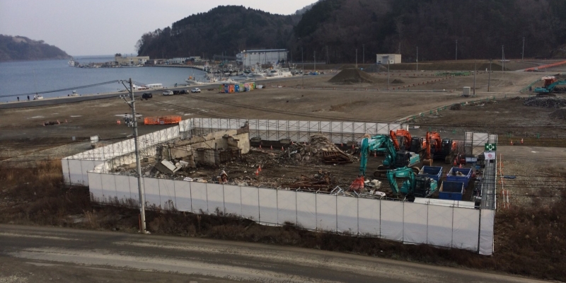 【遺構と記憶】女川・江島共済会館がほぼ解体される