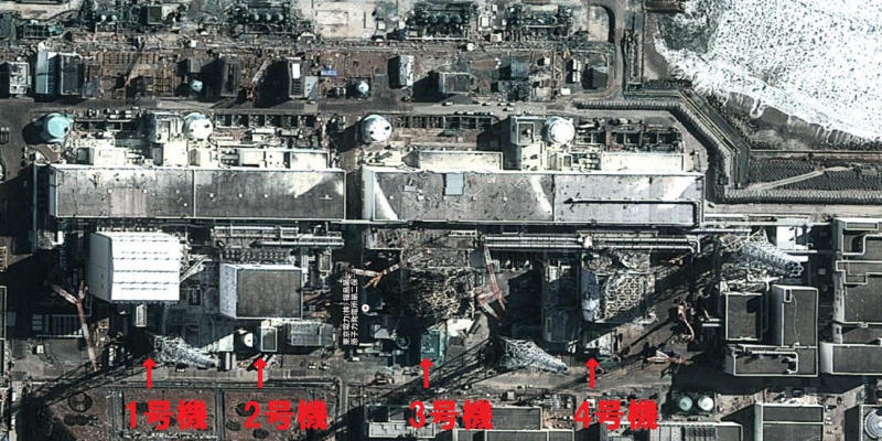 事故原発の航空写真が差し替えられている件