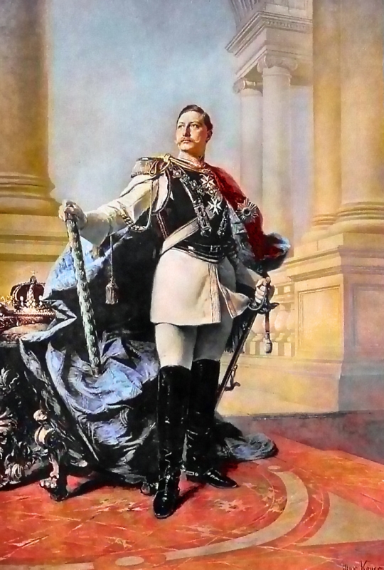 1890年のヴィルヘルム2世の肖像画（マックス・コーナー画）（ウィキメディア・コモンズ）