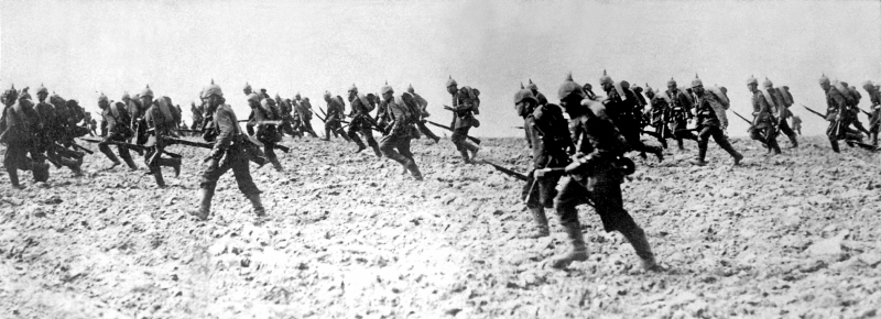 第一次世界大戦劈頭のドイツ軍の進撃（1914年8月7日）（ウィキメディア・コモンズ）