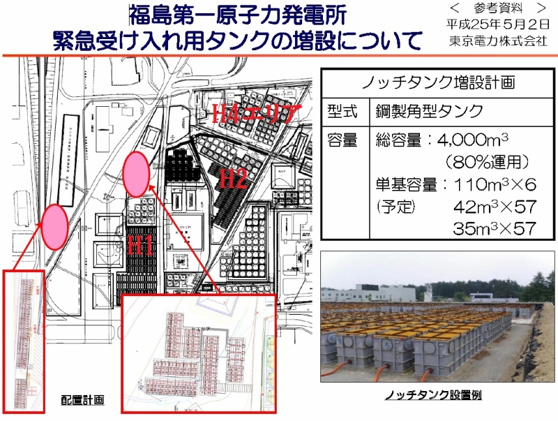 福島第一原子力発電所 緊急受け入れ用タンクの増設について（http://www.tepco.co.jp/nu/fukushima-np/handouts/2013/images/handouts_130502_03-j.pdf）に加筆