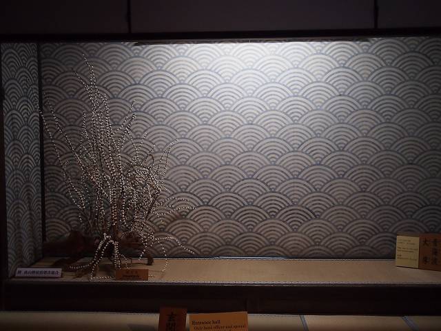「玄関の間」に描かれた青海波。徳川家の権威の象徴でもあるという