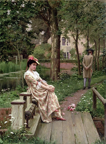 エドモンド・レイトン「休日」（1899年）Oil on canvas 私蔵