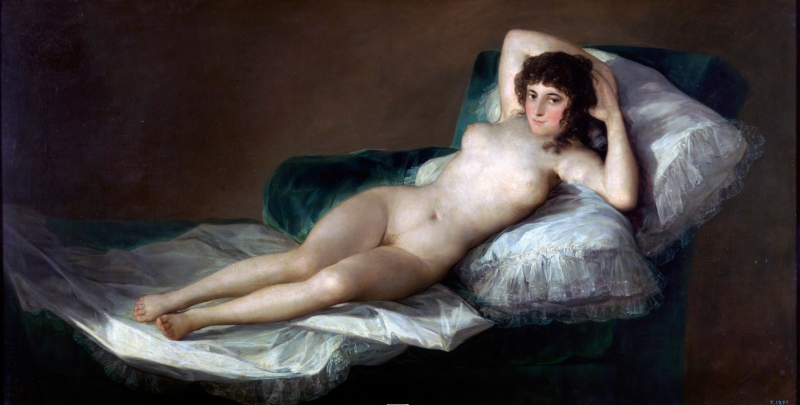 裸のマハ（フランシスコ・デ・ゴヤ）1797年-1800年頃