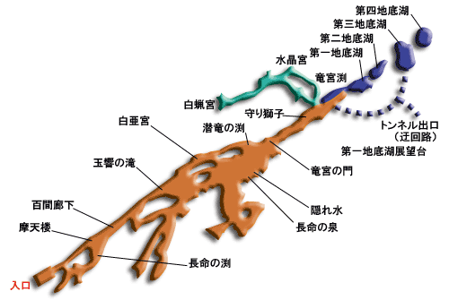 龍泉洞Map