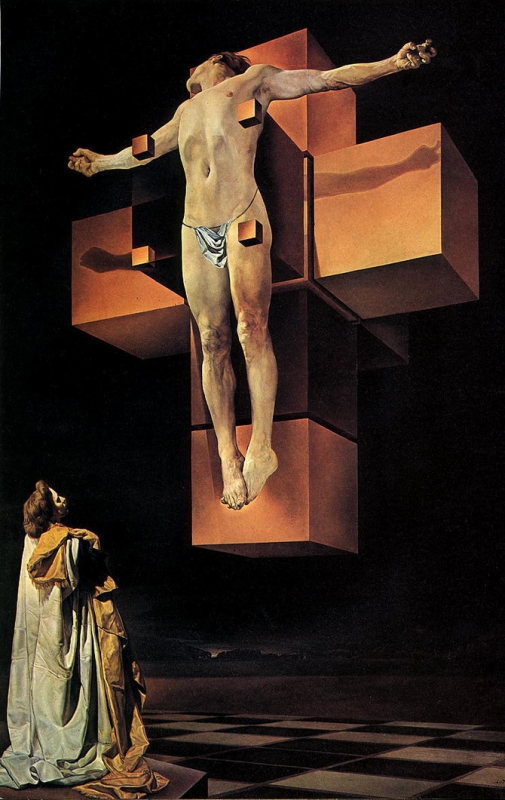 サルバドール・ダリ『超立方体的人体（磔刑）』