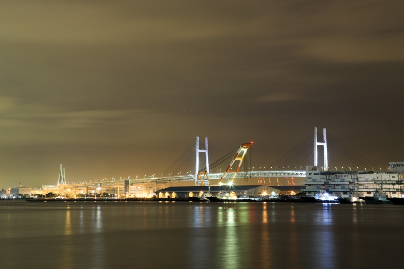 横浜ベイブリッジ、鶴見つばさ橋の両方を眺めることができます！