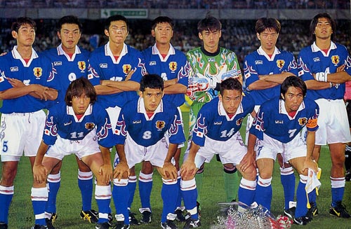 サッカー日本代表】 歴代ユニフォーム大辞典 1996-99 《炎モデル》 by