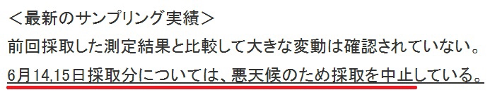 「福島第一原子力発電所の状況について（日報） | 東京電力 平成27年6月16日」より