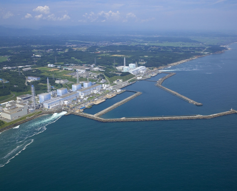 事故前の福島第一原子力発電所空撮写真
