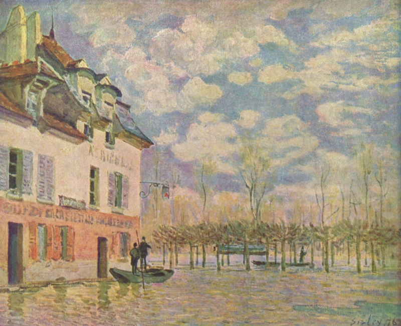 「洪水と小舟」1876年 オルセー美術館