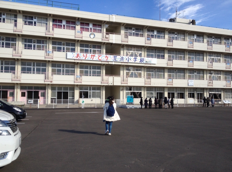 今年4月から内部が公開された「震災遺構 仙台市立荒浜小学校」