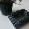 雄勝石を盛って「鉢植え」作り